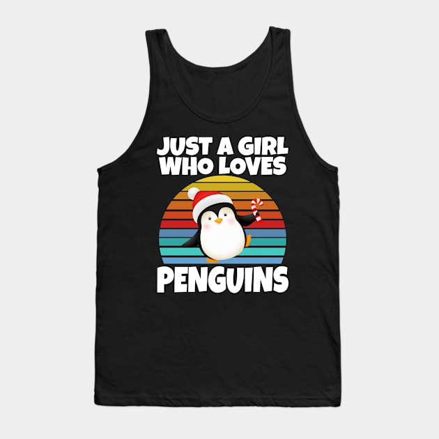 Just a girl who loves penguins Tank Top by Work Memes